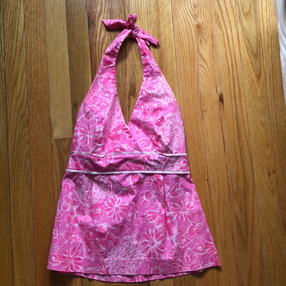 Lilly Pulitzer Pink Halter Top